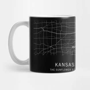 Kansas State Road Map Mug